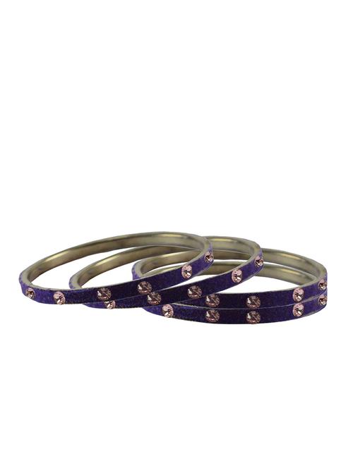 stone studded brass bangle - 18776797 - Very Small Image - 1