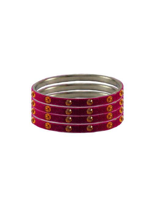 stone studded brass bangle - 18776812 - Very Small Image - 1