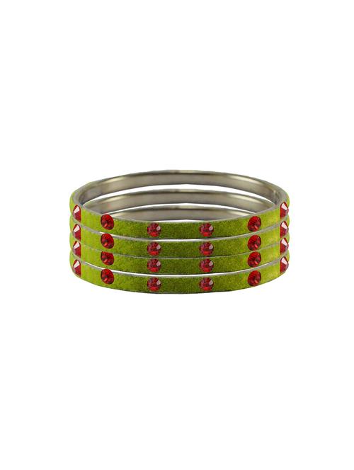 stone studded brass bangle - 18776881 - Very Small Image - 1