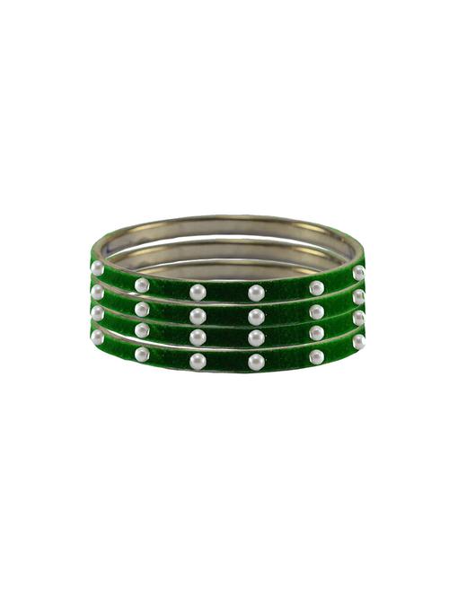 stone studded brass bangle - 18776906 - Very Small Image - 1