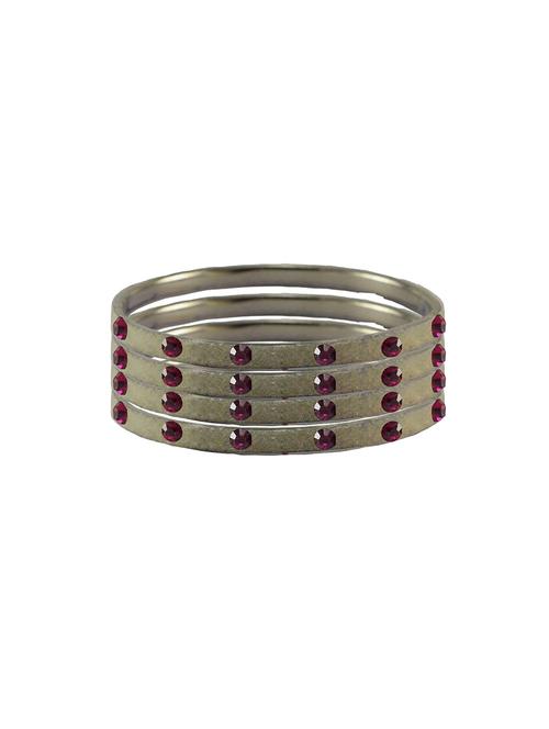 stone studded brass bangle - 18776921 - Very Small Image - 1