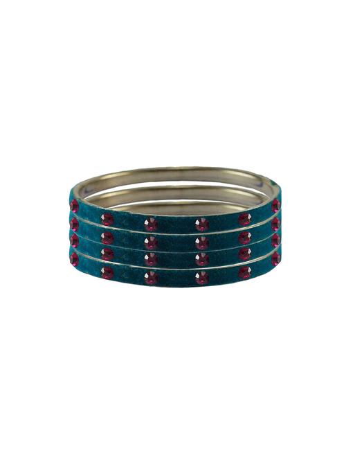 stone studded brass bangle - 18776931 - Very Small Image - 1