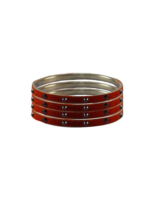 stone studded brass bangle - 18776979 - Very Small Image - 1