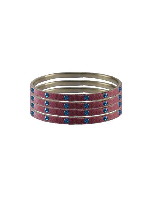 stone studded brass bangle - 18777009 - Very Small Image - 1