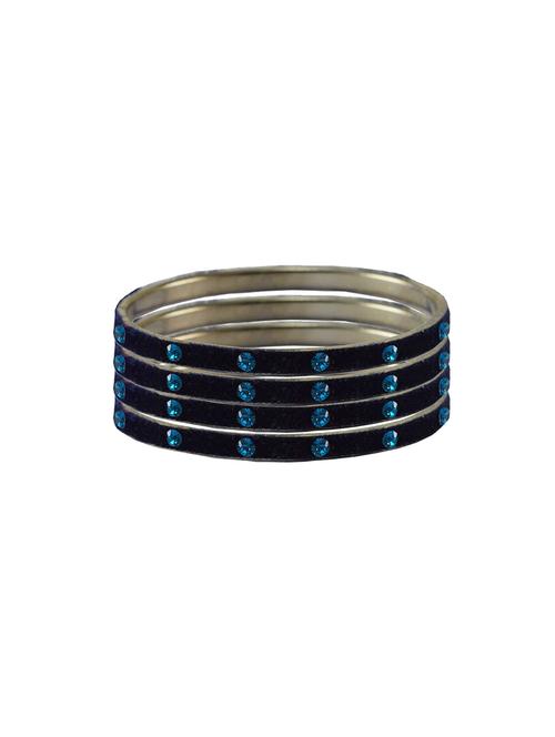 stone studded brass bangle - 18777010 - Very Small Image - 1