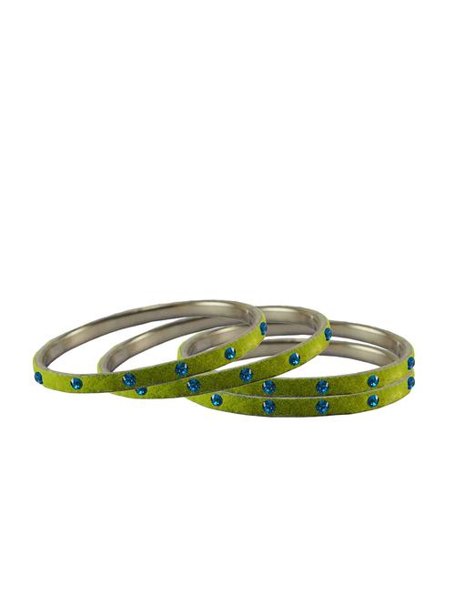 stone studded brass bangle - 18777016 - Very Small Image - 1