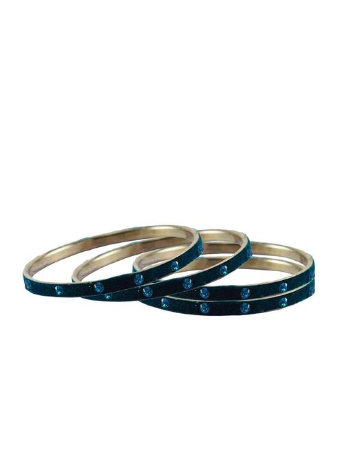 stone studded brass bangle - 18777019 - Very Small Image - 1