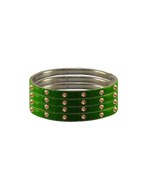 stone studded brass bangle - 18777034 - Very Small Image - 1