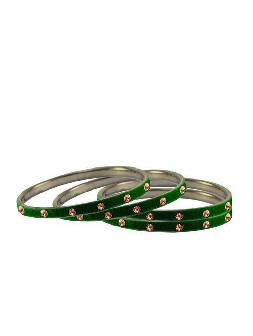stone studded brass bangle - 18777041 - Very Small Image - 1