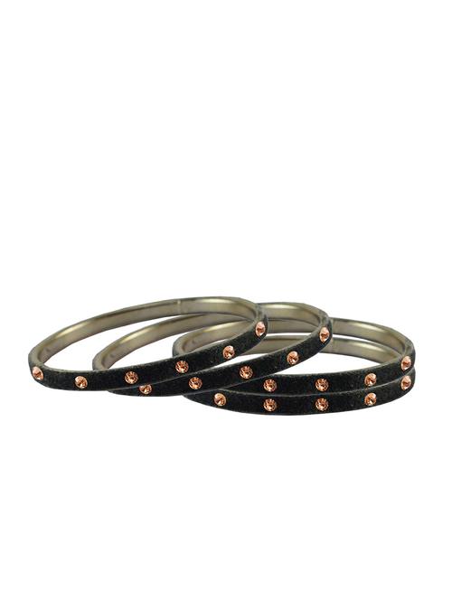 stone studded brass bangle - 18777052 - Very Small Image - 1