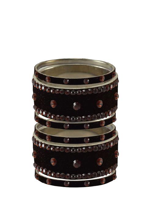 stone studded brass bangle - 18777072 - Very Small Image - 1