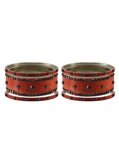 stone studded brass bangle - 18777081 - Very Small Image - 1