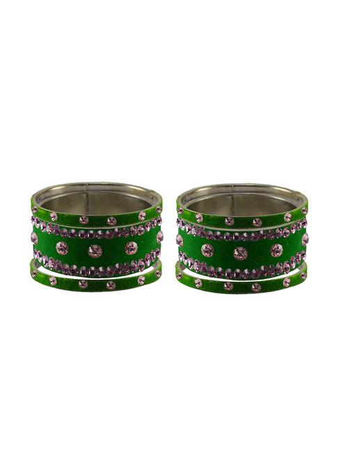 stone studded brass bangle - 18777087 - Very Small Image - 1