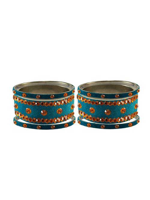 stone studded brass bangle - 18777120 - Very Small Image - 1