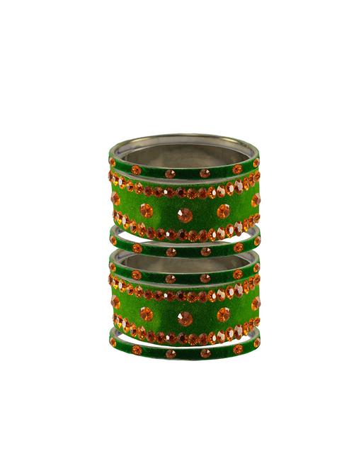 stone studded brass bangle - 18777122 - Very Small Image - 1