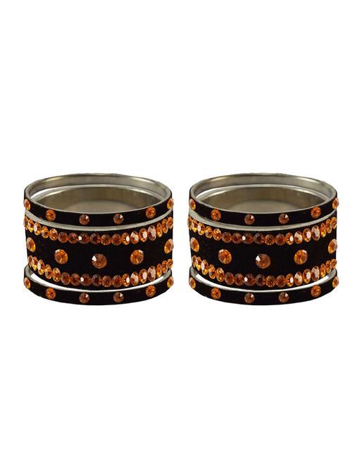 stone studded brass bangle - 18777125 - Very Small Image - 1