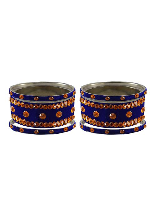 stone studded brass bangle - 18777130 - Very Small Image - 1