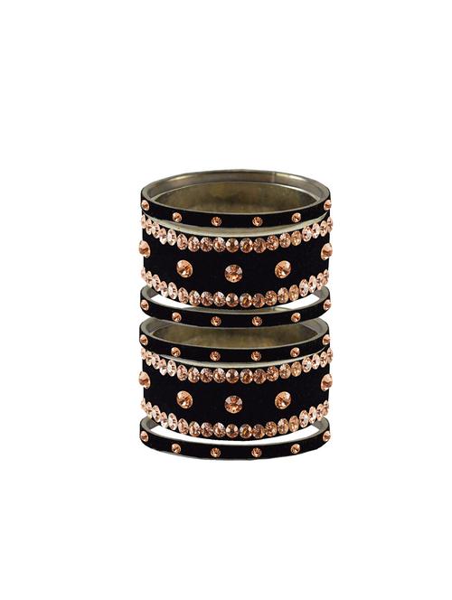 stone studded brass bangle - 18777164 - Very Small Image - 1