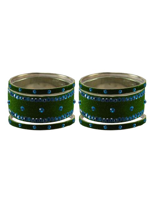stone studded brass bangle - 18777204 - Very Small Image - 1