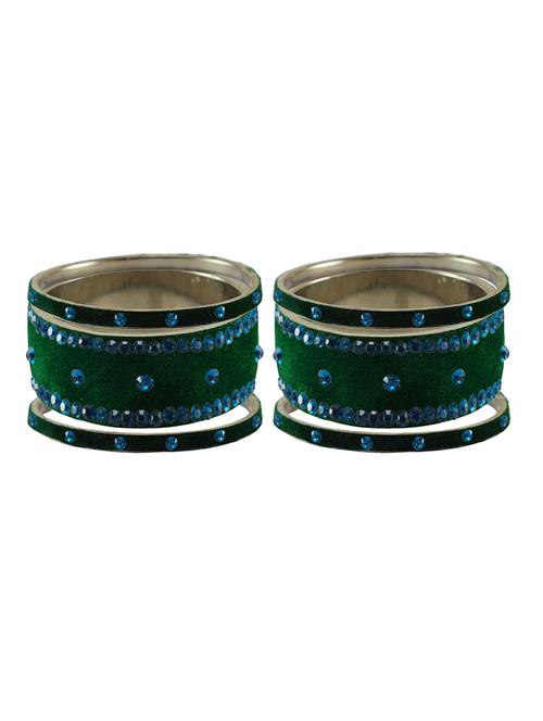 stone studded brass bangle - 18777209 - Very Small Image - 1