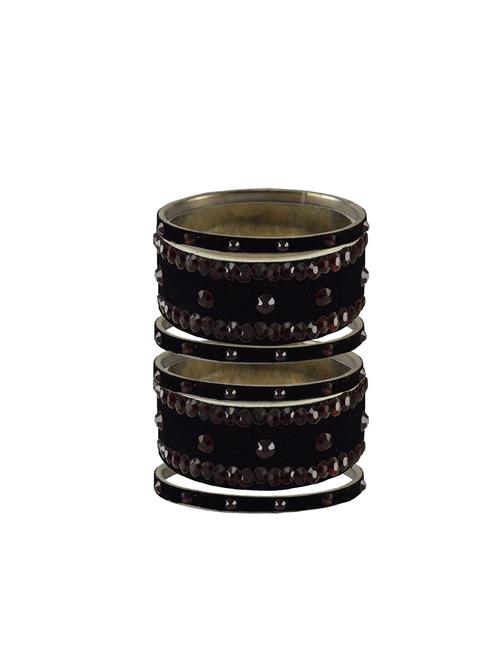 stone studded brass bangle - 18777218 - Very Small Image - 1