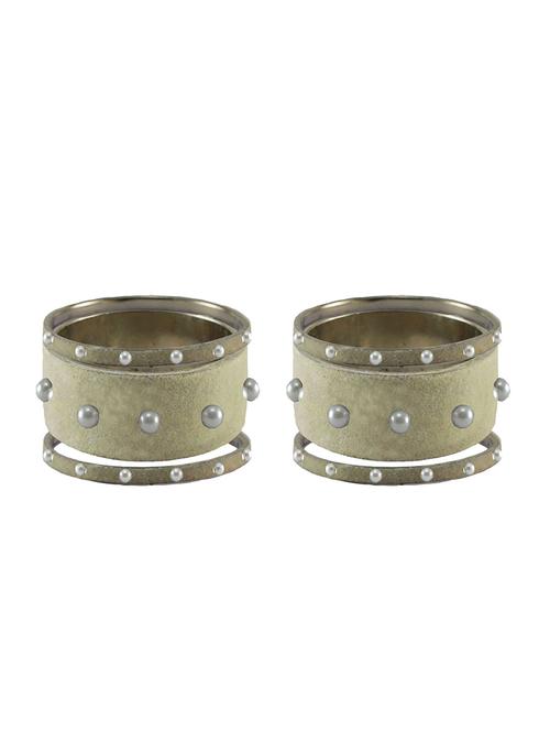 stone stud brass bangle - 18777314 - Very Small Image - 1