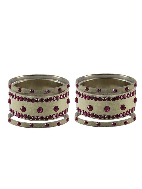 stone stud brass bangle - 18777421 - Very Small Image - 1