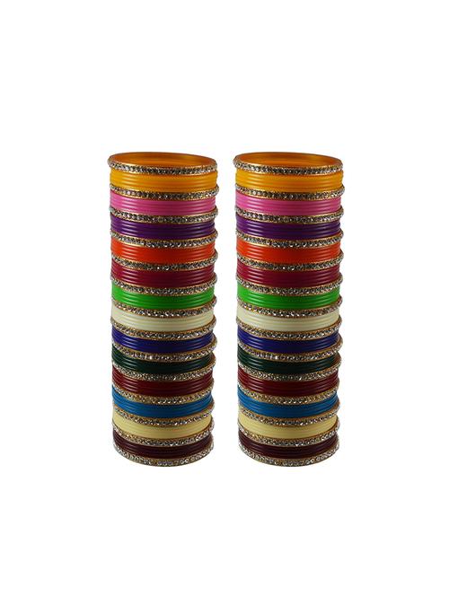 multi colour stone stud acrylic bangle - 18778403 - Very Small Image - 1