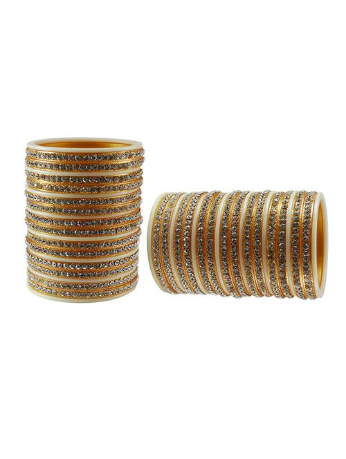 multi colored stone studded bangle - 18778476 - Very Small Image - 1