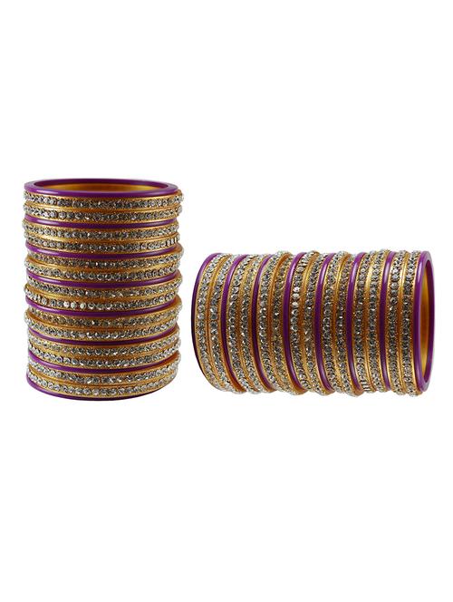 multi colored stone studded bangle - 18778481 - Very Small Image - 1