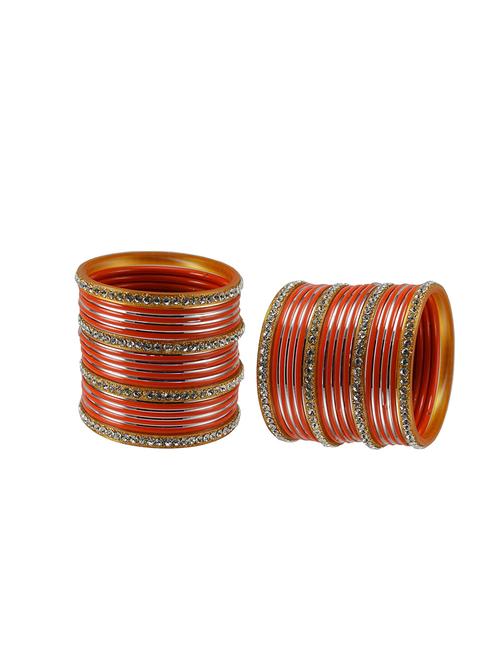 stone studded brass bangles - 18778540 - Very Small Image - 1
