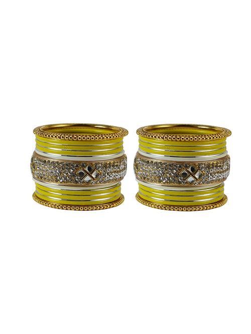 stone studded brass bangles - 18778575 - Very Small Image - 1