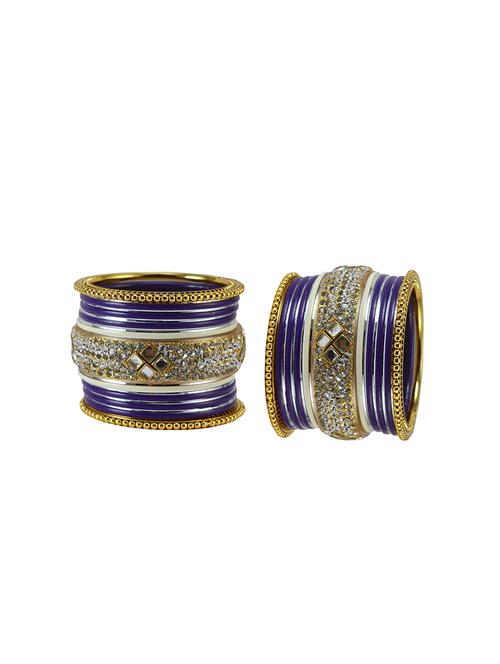 stone studded brass bangles - 18778576 - Very Small Image - 1