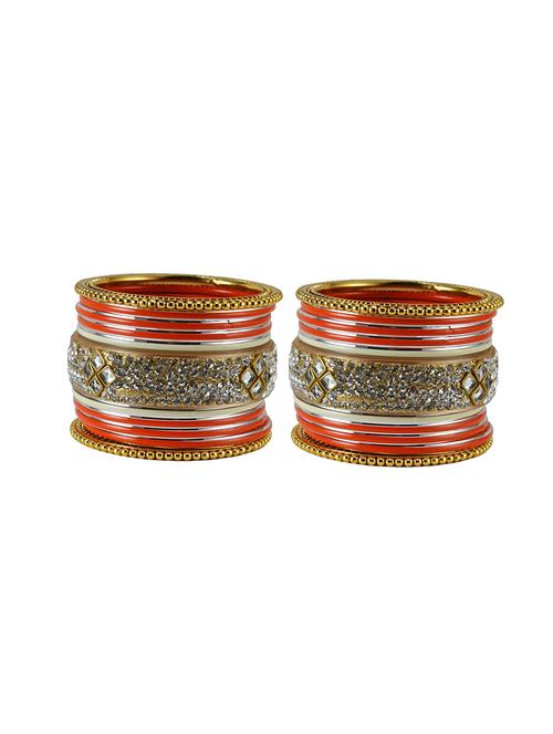 stone studded brass bangles - 18778581 - Very Small Image - 1