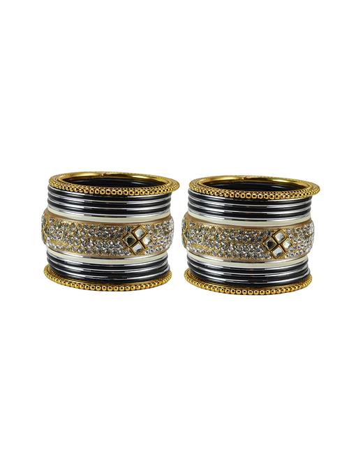 stone studded brass bangles - 18778582 - Very Small Image - 1