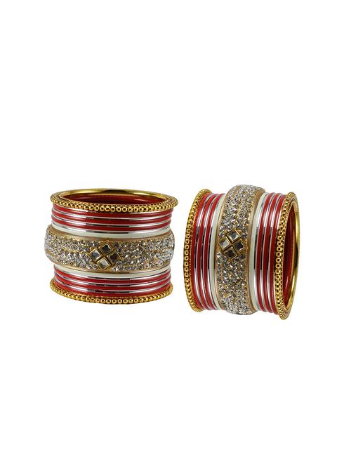 stone studded brass bangles - 18778587 - Very Small Image - 1