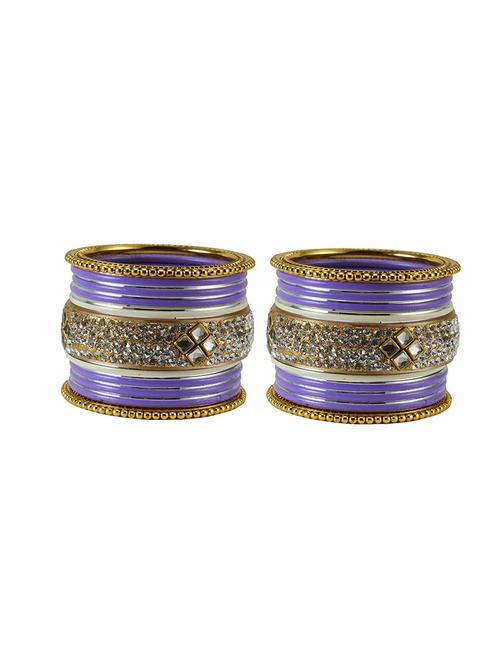 stone studded brass bangles - 18778589 - Very Small Image - 1