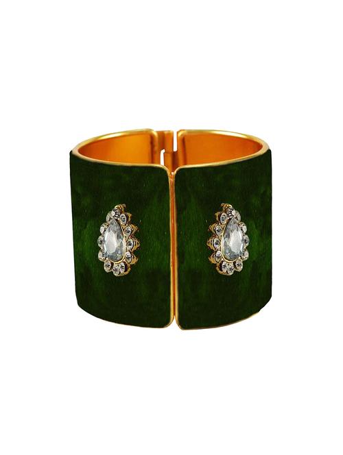 stone studded brass bangles - 18778726 - Very Small Image - 1