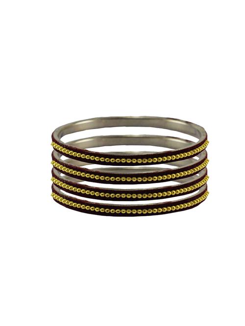 stone studded brass bangles - 18778779 - Very Small Image - 1