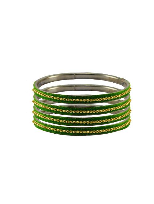 stone studded brass bangles - 18778783 - Very Small Image - 1