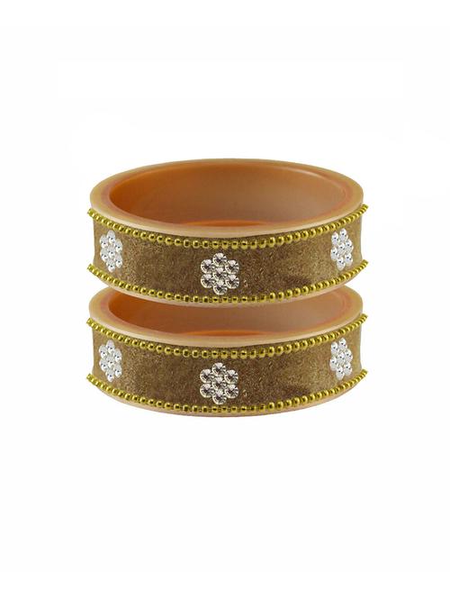 stone studded brass bangle - 18778848 - Very Small Image - 1