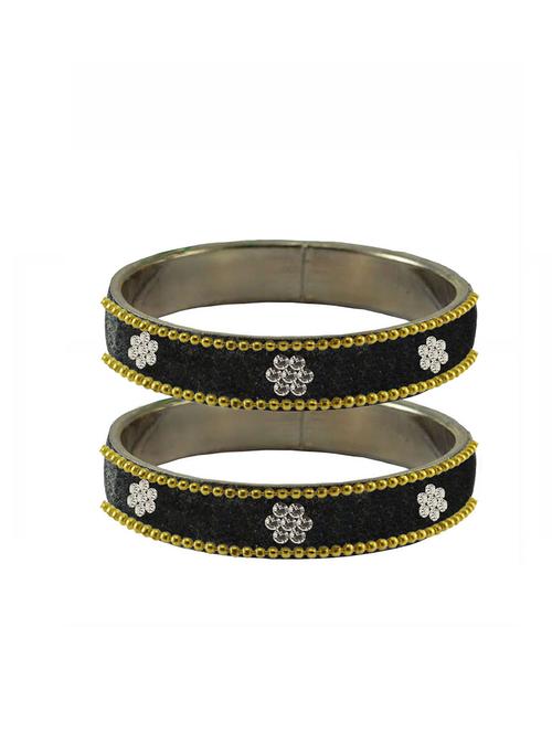 stone studded brass bangle - 18778935 - Very Small Image - 1