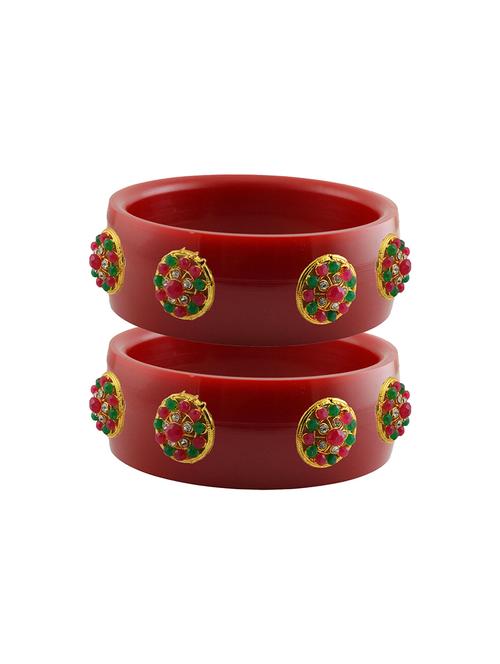 red stone stud acrylic bangle - 18779039 - Very Small Image - 1