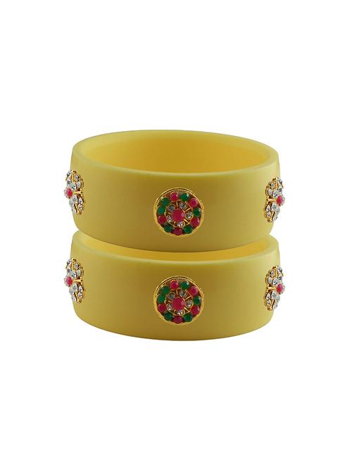 stones work kada bangle set - 18779846 - Very Small Image - 1