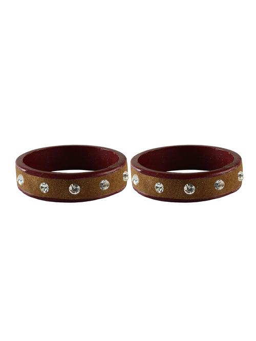 stones work kada bangle set - 18779849 - Very Small Image - 1
