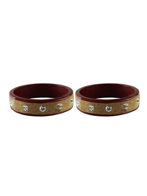 stones work kada bangle set - 18779863 - Very Small Image - 1