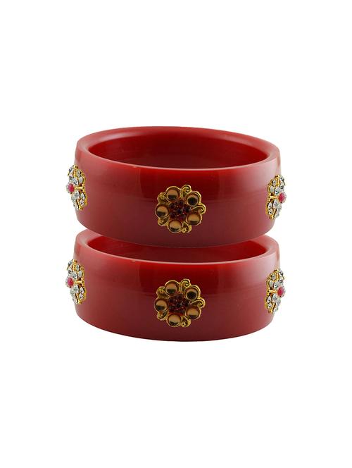 stones work kada bangle set - 18779865 - Very Small Image - 1