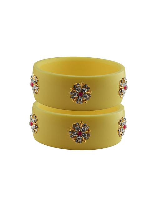 stones work kada bangle set - 18779869 - Very Small Image - 1