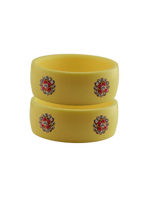 stones work kada bangle set - 18779874 - Very Small Image - 1