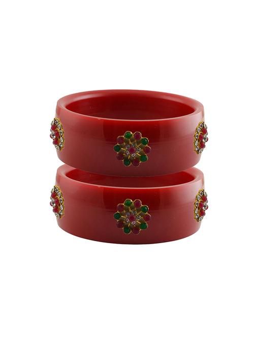 stones work kada bangle set - 18779885 - Very Small Image - 1